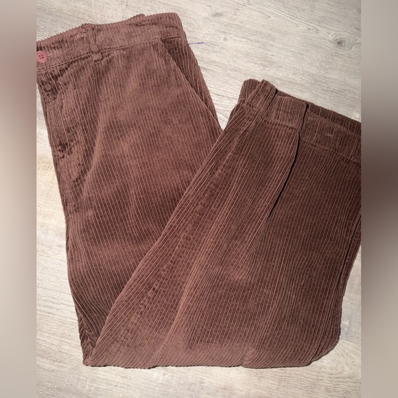 LACAUSA Jasper Trousers Chocolate Brown Corduroy Size 40 - Picture 5 of 9